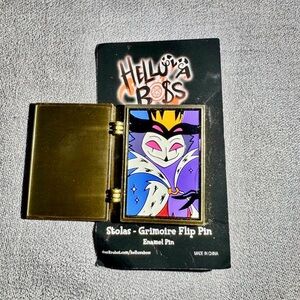 Helluva Boss Stolas Grimoire Flip Pin